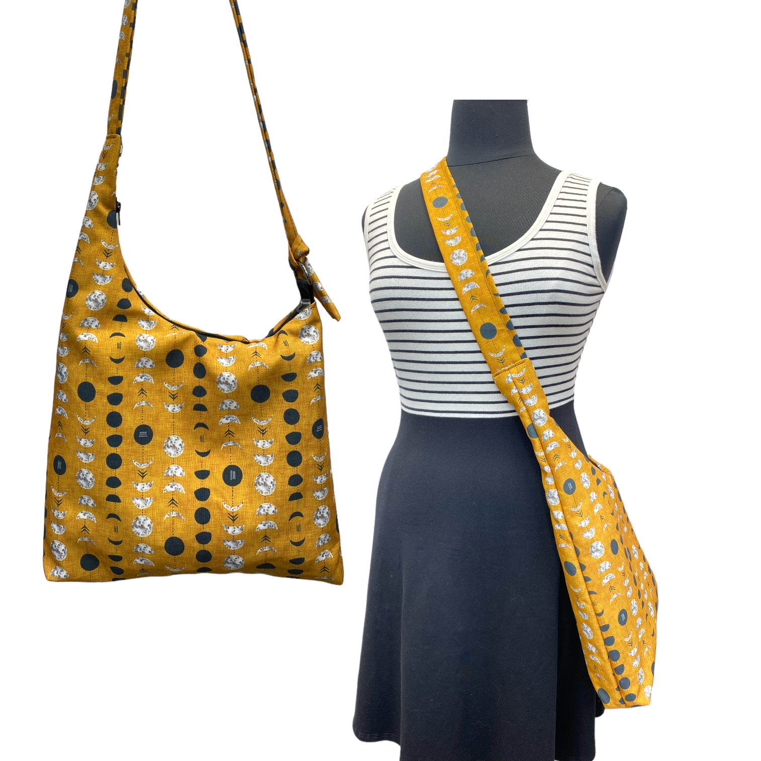 Simple Sack SLING - Moon Phases Yellow Gold