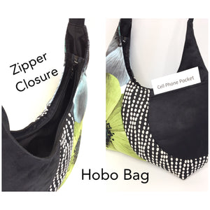 SALE Hobo Festival Bag Chocolate Brown Black Cream Leaf Goldyfish Handbags