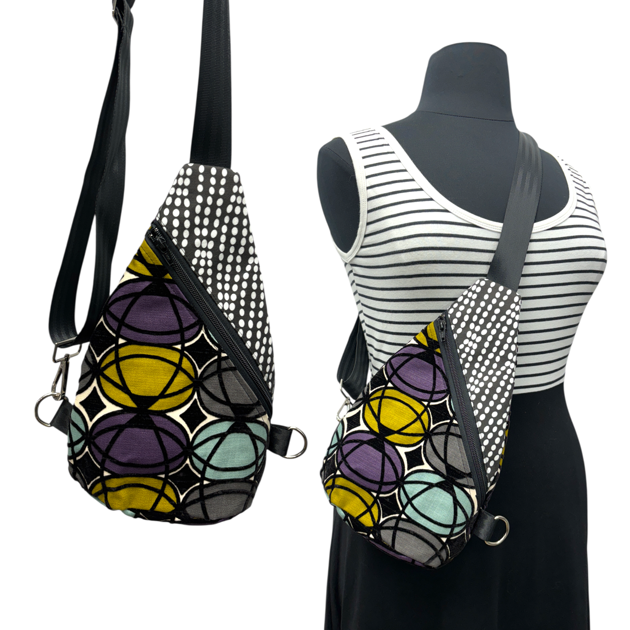 Sale Sling Bag Geometric Pattern
