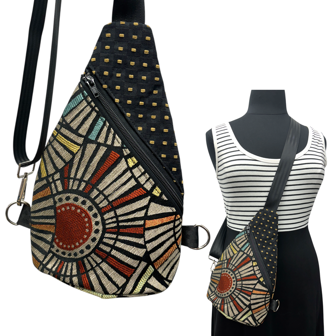 Sale Sling Red Sunrise with black