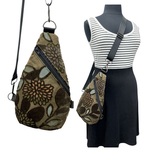 Sale Sling Bag Green Goddess Flower