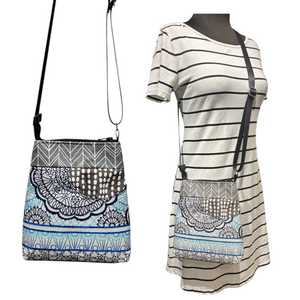 Sale MIILK Bag Blue Grey Mandala