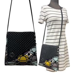 SALE Day Bag Geo Fabric Black