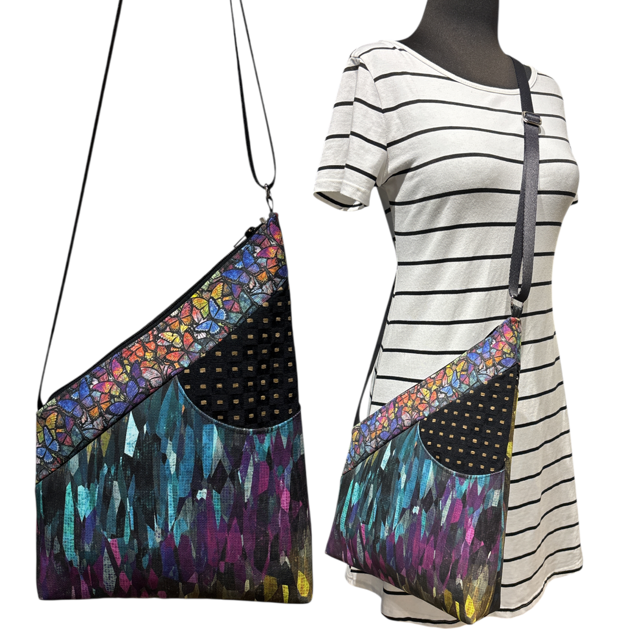 SALE Festival Bag Mosaic Butterflies