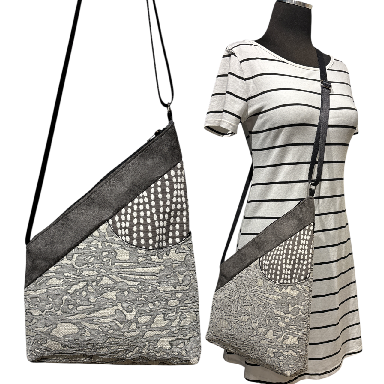 SALE Festival Bag Grey on Grey