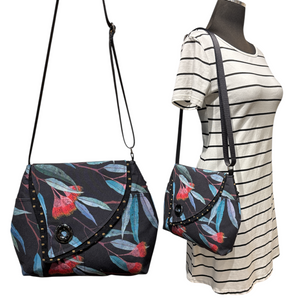 SALE Tiger Lily Bag Midnight Black Eucalyptus