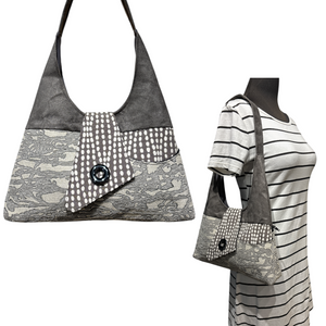 SALE Joyful Tote Grey on Grey