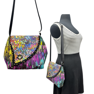 SALE Tiger Lily Bag Mosaic Butterfly