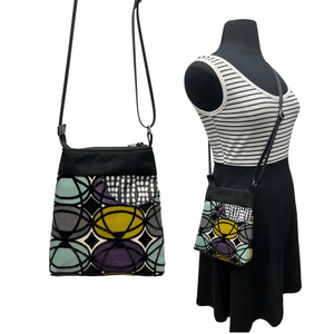 Sale MIILK Bag Aqua Purple Mustard Grey Black Geometric