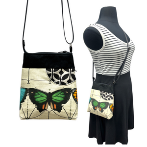 Sale MIILK Bag Specimen Butterfly Green on Black