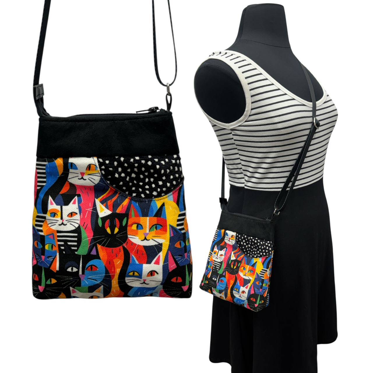 Sale MIILK Bag MeowMeow Multicolored on Black