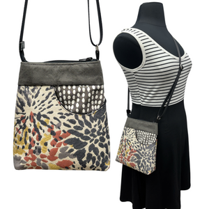 Sale MIILK Bag Grey with Orange Splash