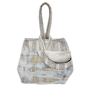 Sale Evening Wristlet Ice Blue Silver Cream -Dream Clouds