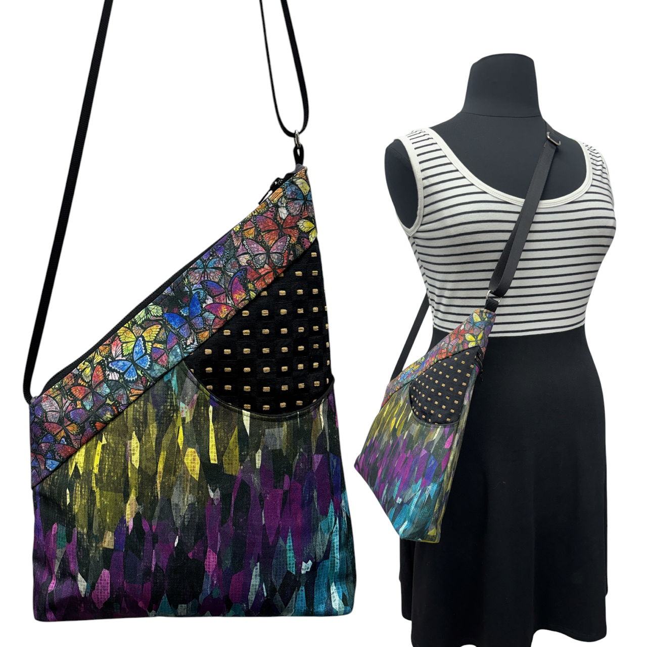 SALE Festival Bag Multicolored Butterfly Splash