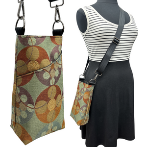 The BEST Water Bottle Bag + Cell Phone Pocket Sandy Geometric