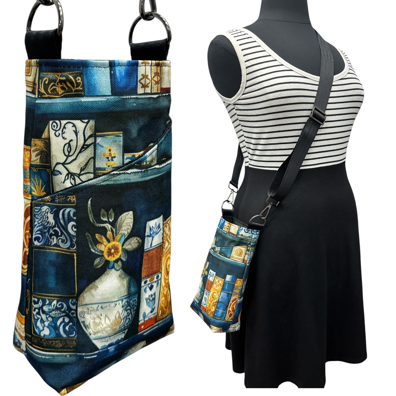 The BEST Water Bottle Bag + Cell Phone Pocket Book Lover's Delight