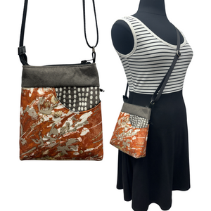 Sale MIILK Bag Grey Orange Splash