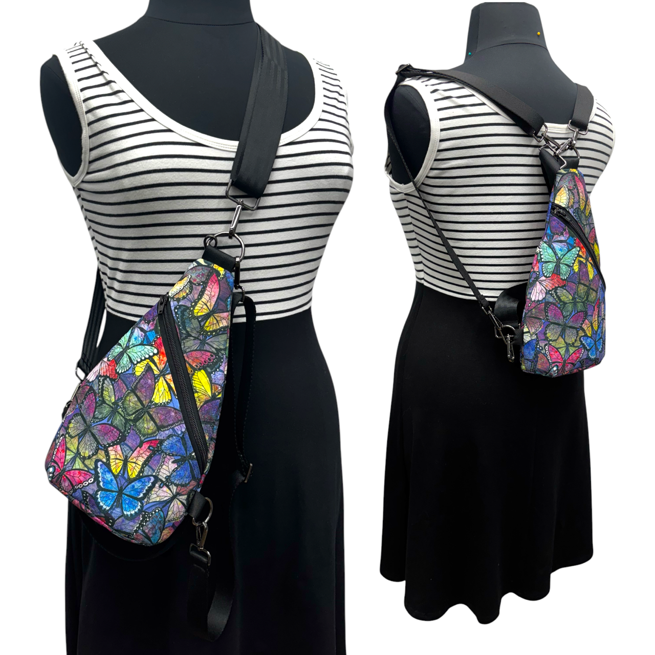 SALE Travel Perfect Sling + Backpack! Convertible for YOU! Butterfly Magic