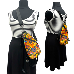 SALE Travel Perfect Sling + Backpack! Convertible for YOU! Klimt Multicolored