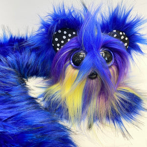 Kitsune Baby Blue Yellow Purple