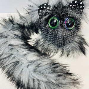 Kitsune Baby Black Grey Smoke