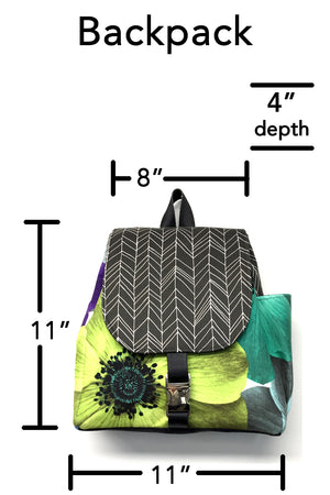 Backpack Grey Tree/Orange Sun