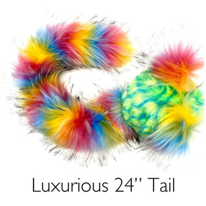 Kitsune Baby Zig Zag Dark Rainbow
