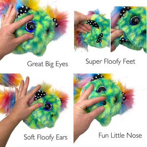 Kitsune Baby Zig Zag Dark Rainbow
