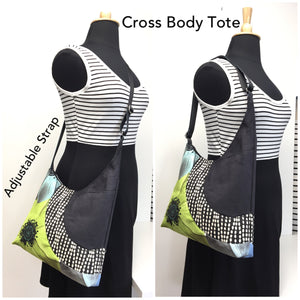 Cross Body Aqua Blue Flower