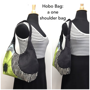 Hobo Bag Grey/Black Mountains