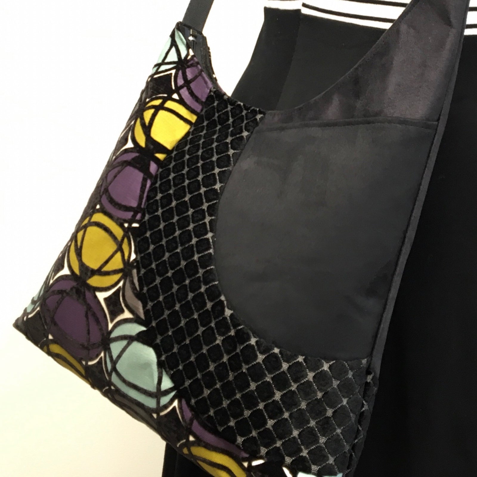 Cross Body Tote Geometric Pattern