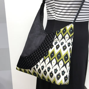 Cross Body Tote Mardi Gras Green