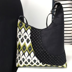 Cross Body Tote Mardi Gras Green