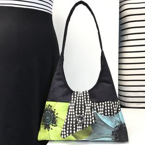 Joyful Tote Lime Big Flower