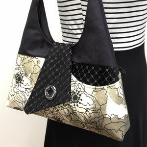 Joyful Tote Cream Watercolor Poppy