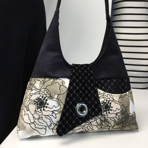 Joyful Tote Cream Watercolor Poppy