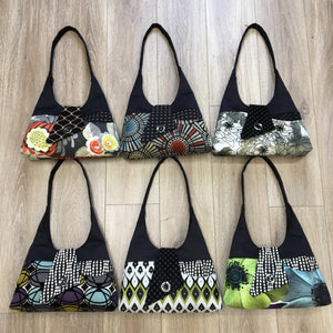 Joyful Tote Black Lotus Flower
