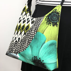 Cross Body Mardi Gras Green Lime Flower