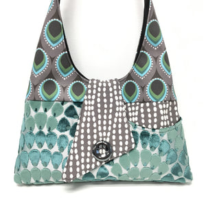 Joyful Tote Peacock Grey/Green