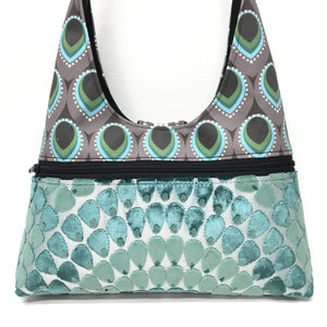 Joyful Tote Peacock Grey/Green