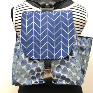 Backpack Navy Blue Mermaid Scales