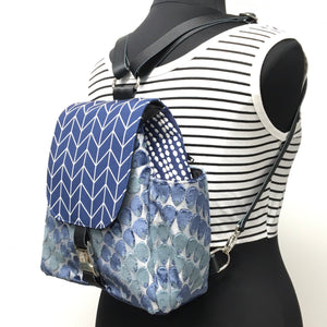 Backpack Navy Blue Mermaid Scales