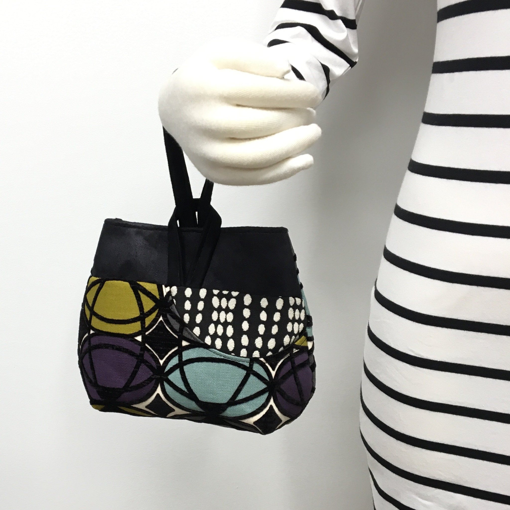 Hobo Bag Geometric Pattern - Goldyfish Handbags