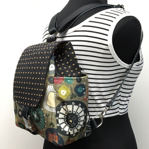 Backpack 60s Green, Black & Multi-Color