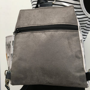 Backpack Grey Tree/Orange Sun