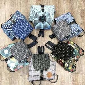 Backpack Navy Blue Mermaid Scales
