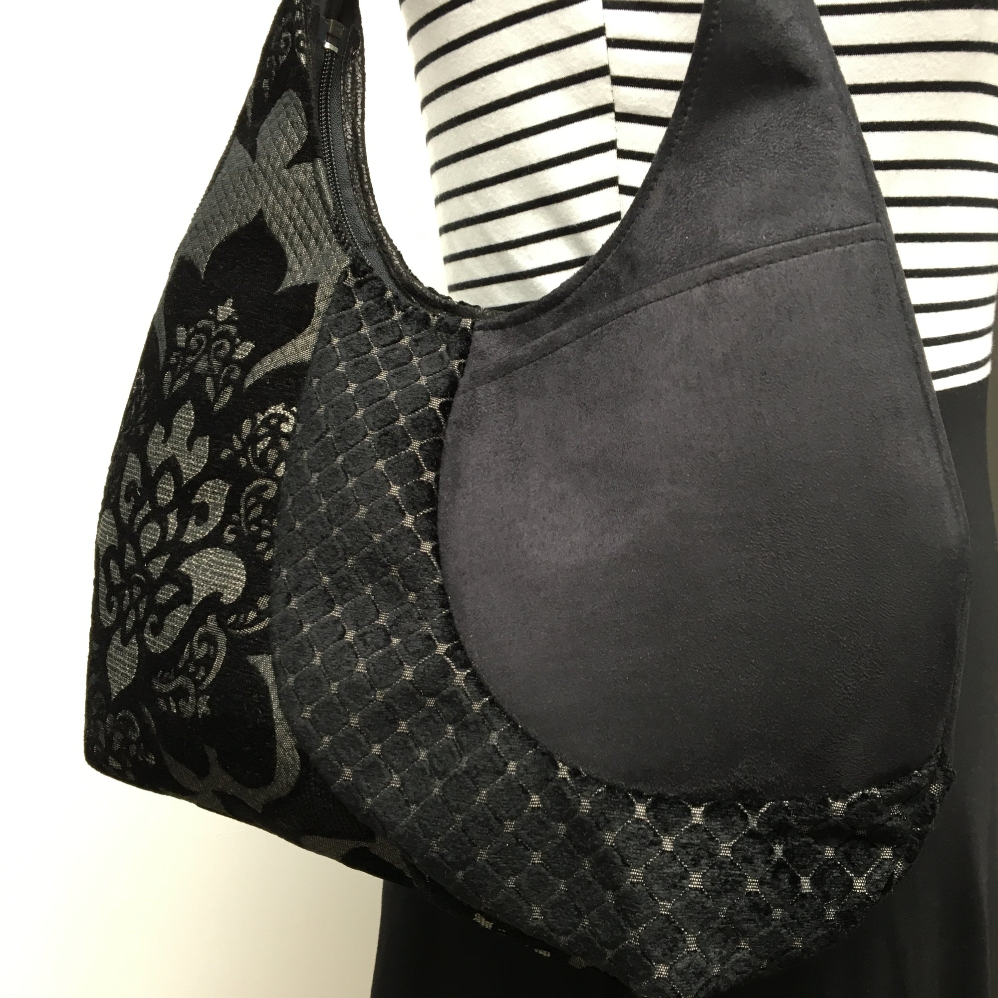 Hobo Bag Black Lotus