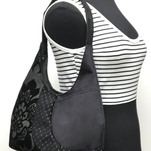 Hobo Bag Black Lotus