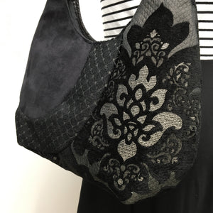Hobo Bag Black Lotus