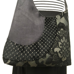 Cross Body Black Lotus Flower